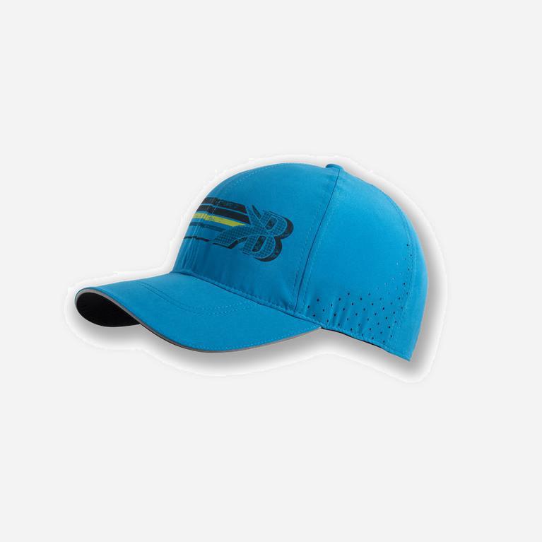 Brooks Men's Sherpa Running Hat Singapore - Electric Blue/Flying B Stripe (81609-PCQB)